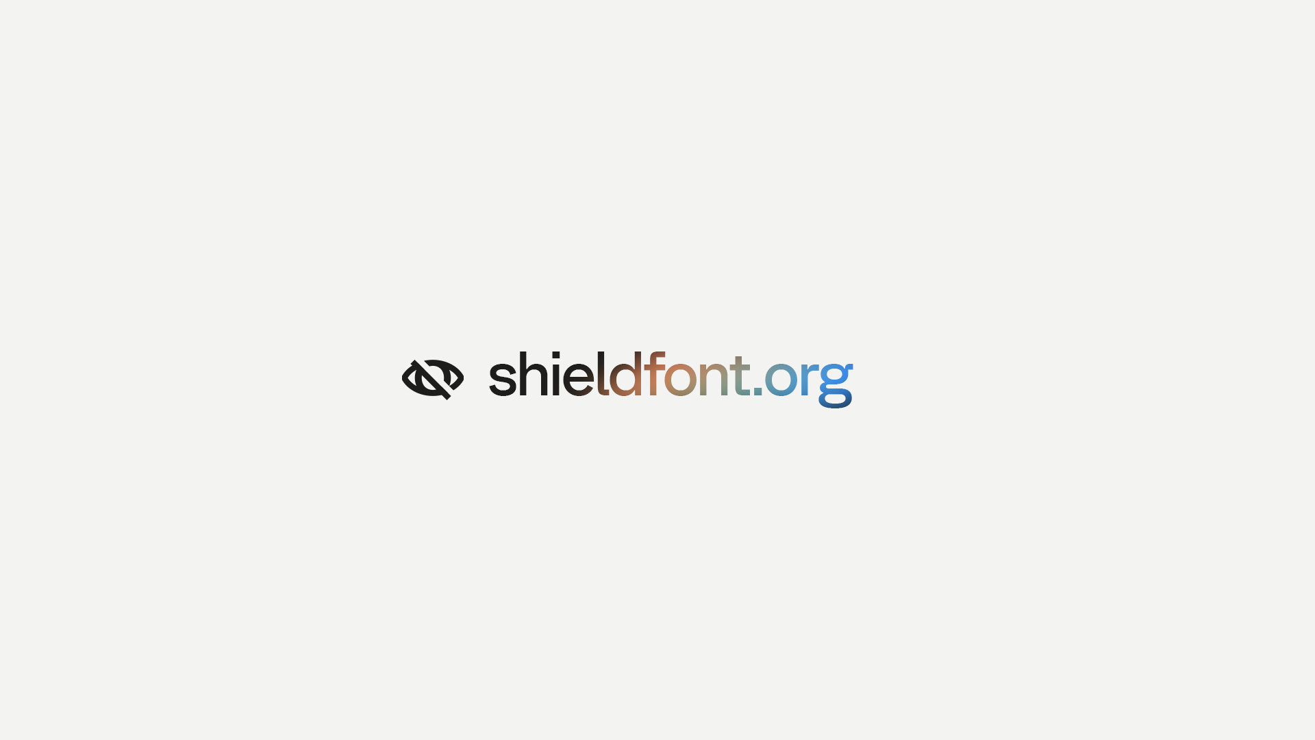 ShieldFont outline mark