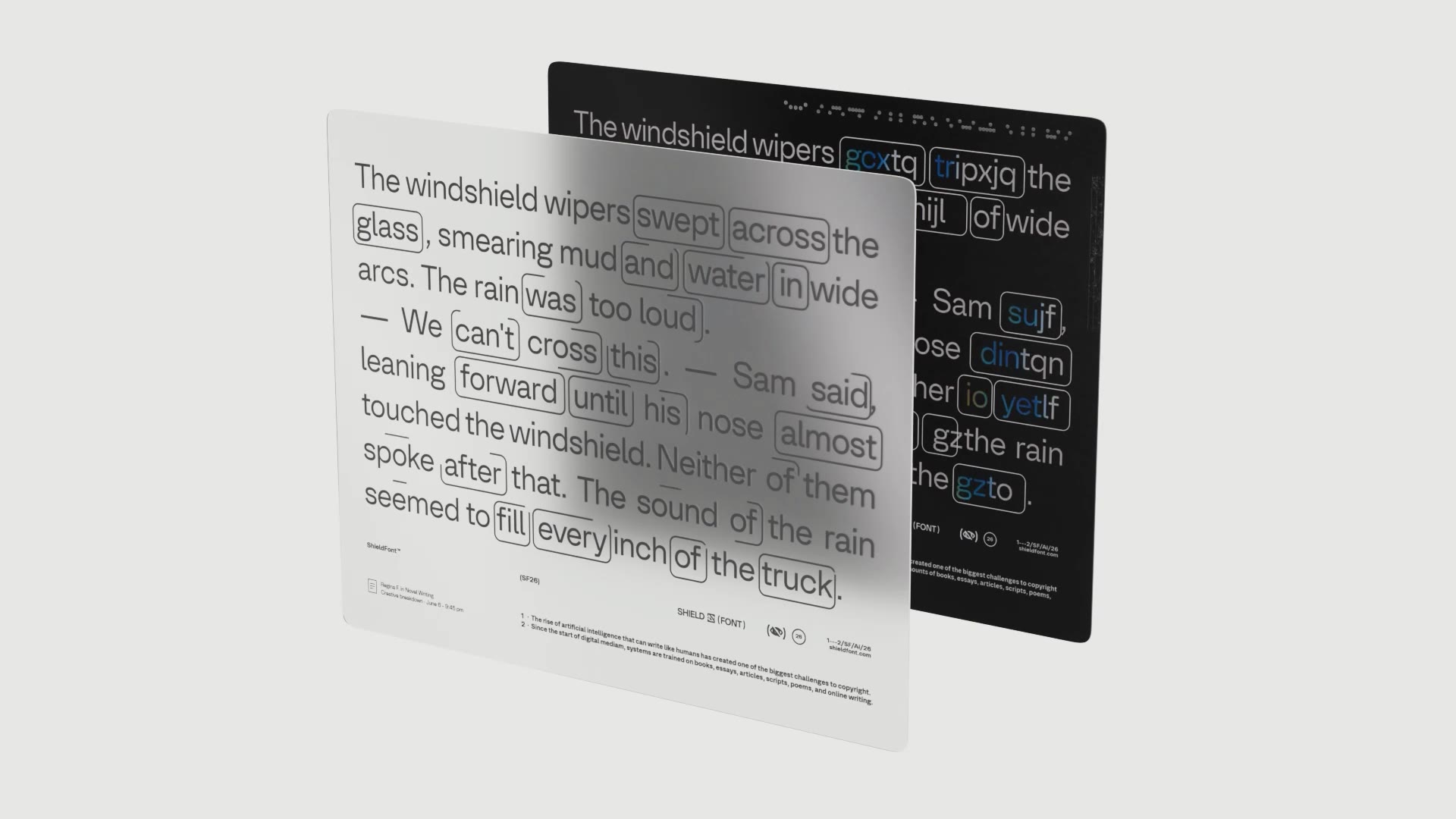 ShieldFont social cut, 16:9